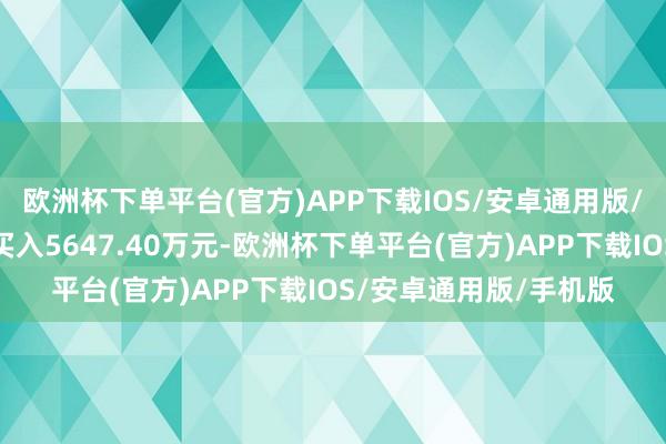 欧洲杯下单平台(官方)APP下载IOS/安卓通用版/手机版所有这个词净买入5647.40万元-欧洲杯下单平台(官方)APP下载IOS/安卓通用版/手机版