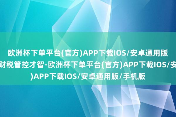 欧洲杯下单平台(官方)APP下载IOS/安卓通用版/手机版提高企业财税管控才智-欧洲杯下单平台(官方)APP下载IOS/安卓通用版/手机版