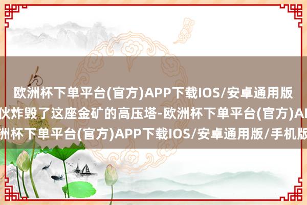 欧洲杯下单平台(官方)APP下载IOS/安卓通用版/手机版一个犯警采矿团伙炸毁了这座金矿的高压塔-欧洲杯下单平台(官方)APP下载IOS/安卓通用版/手机版