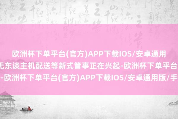 欧洲杯下单平台(官方)APP下载IOS/安卓通用版/手机版低空旅游、无东谈主机配送等新式管事正在兴起-欧洲杯下单平台(官方)APP下载IOS/安卓通用版/手机版