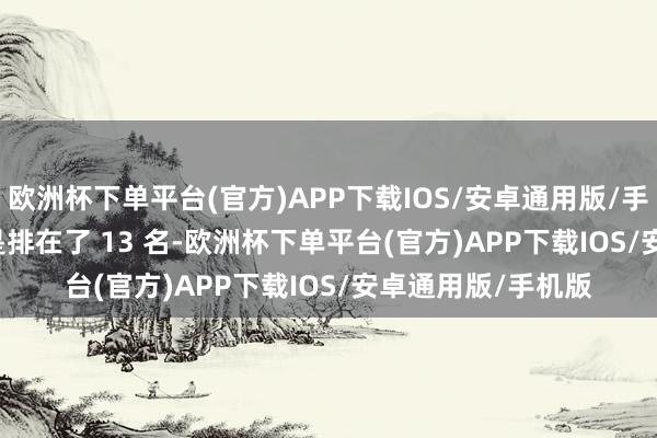 欧洲杯下单平台(官方)APP下载IOS/安卓通用版/手机版Turbo 4 则是排在了 13 名-欧洲杯下单平台(官方)APP下载IOS/安卓通用版/手机版