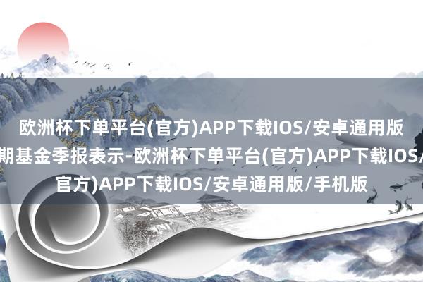欧洲杯下单平台(官方)APP下载IOS/安卓通用版/手机版笔据最新一期基金季报表示-欧洲杯下单平台(官方)APP下载IOS/安卓通用版/手机版