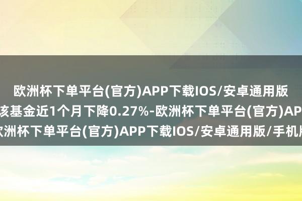 欧洲杯下单平台(官方)APP下载IOS/安卓通用版/手机版历史数据走漏该基金近1个月下降0.27%-欧洲杯下单平台(官方)APP下载IOS/安卓通用版/手机版